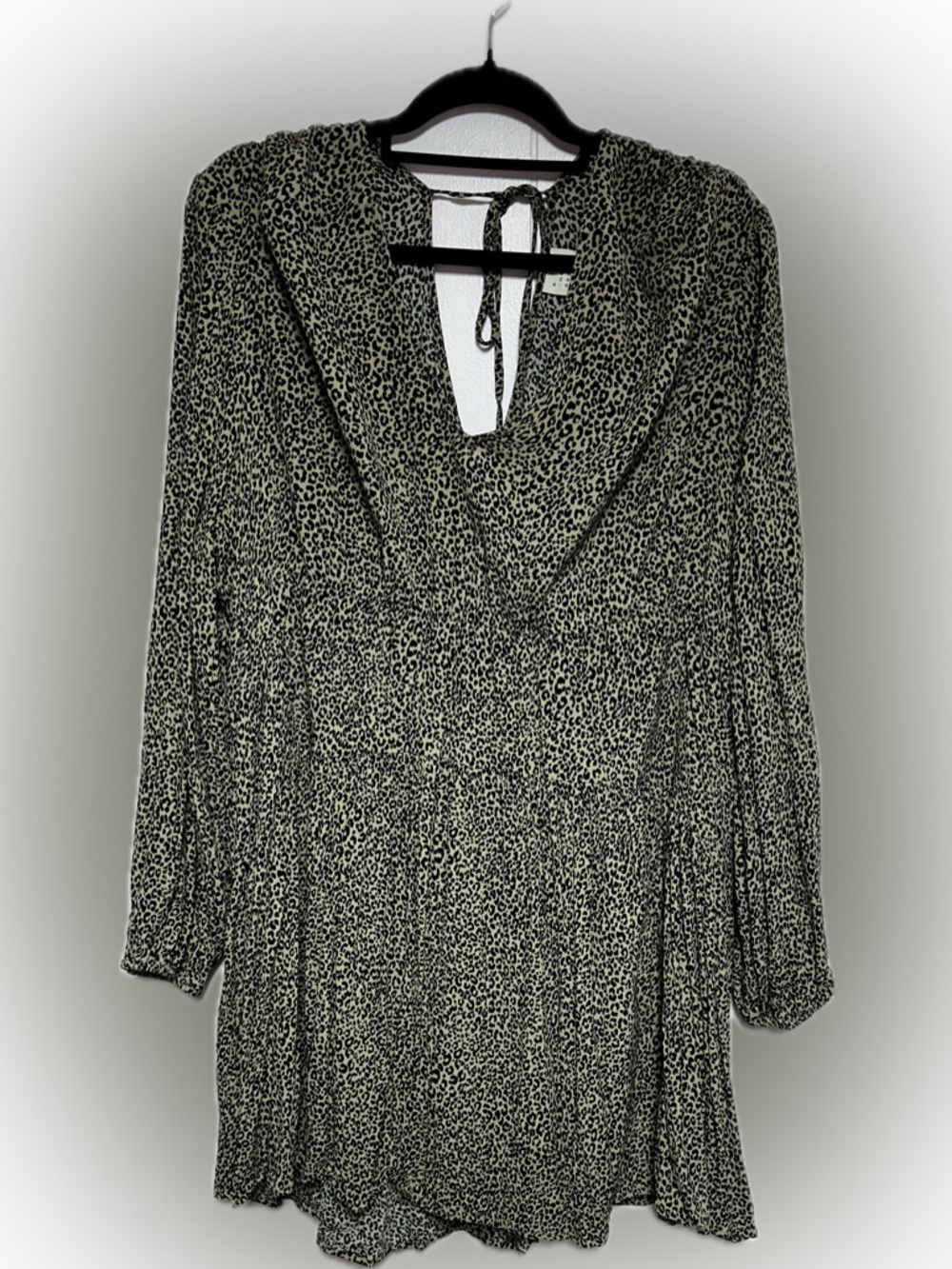 A New Day Leopard Print V-Neck Tiered Mini Dress XXL - Picture 4 of 5